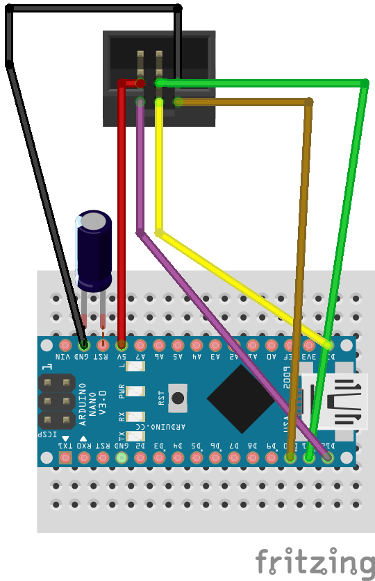 breadboard diagramme