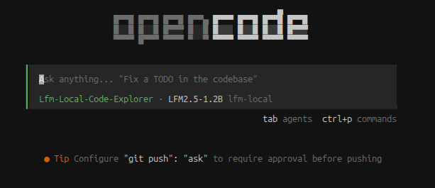 A green agent in OpenCode